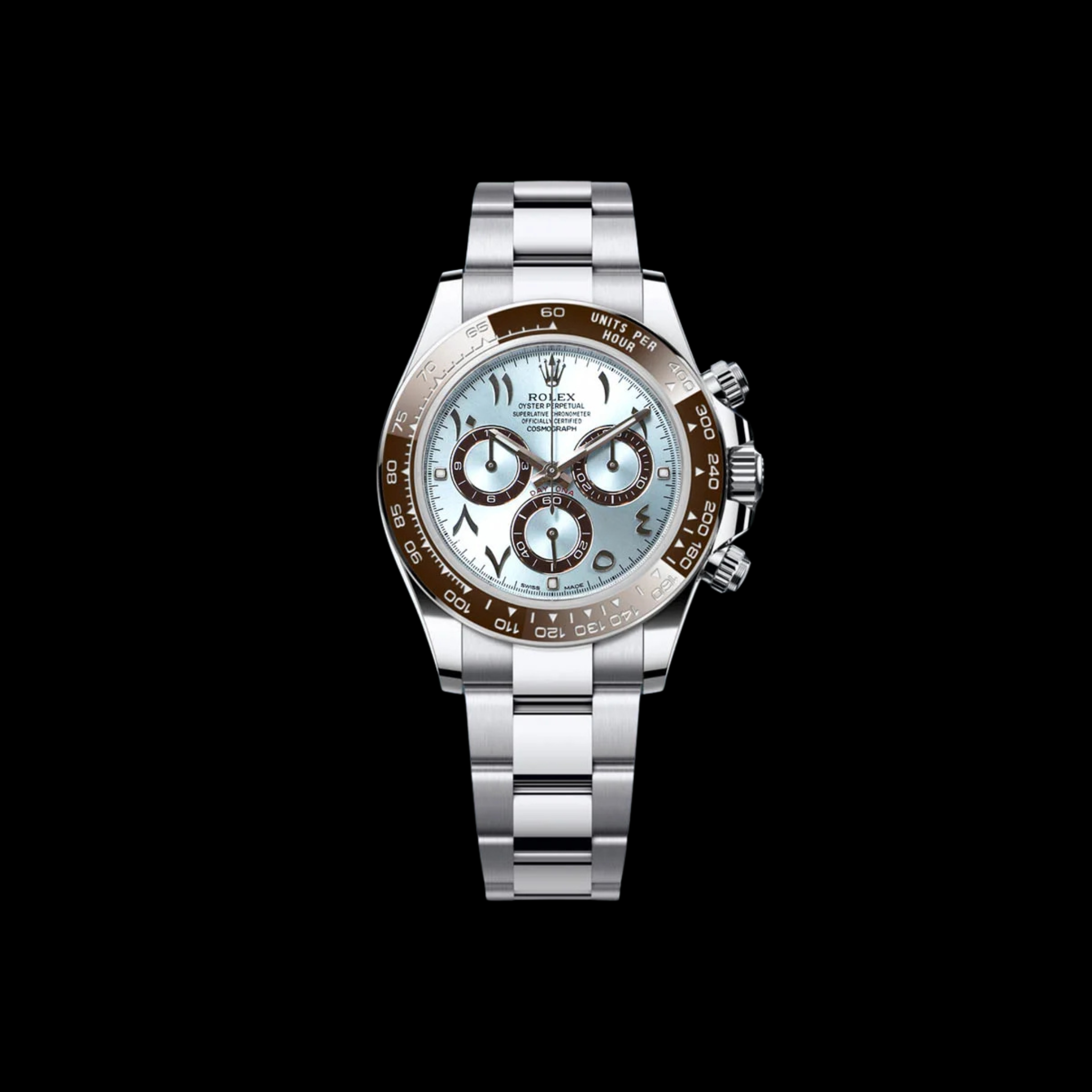 エビナン Daytona 116506 Arabic Dial Platinum | The Second Hand Club