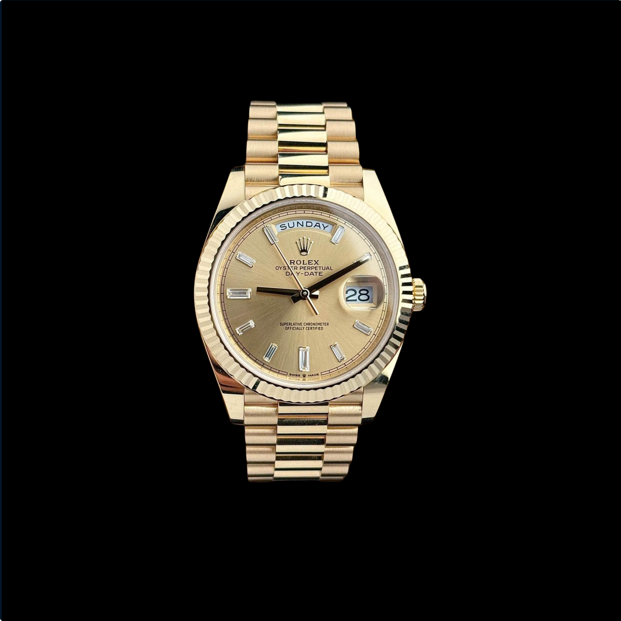 Rolex Day Date 40 Diamond Ref. 228238 - The Second Hand Club