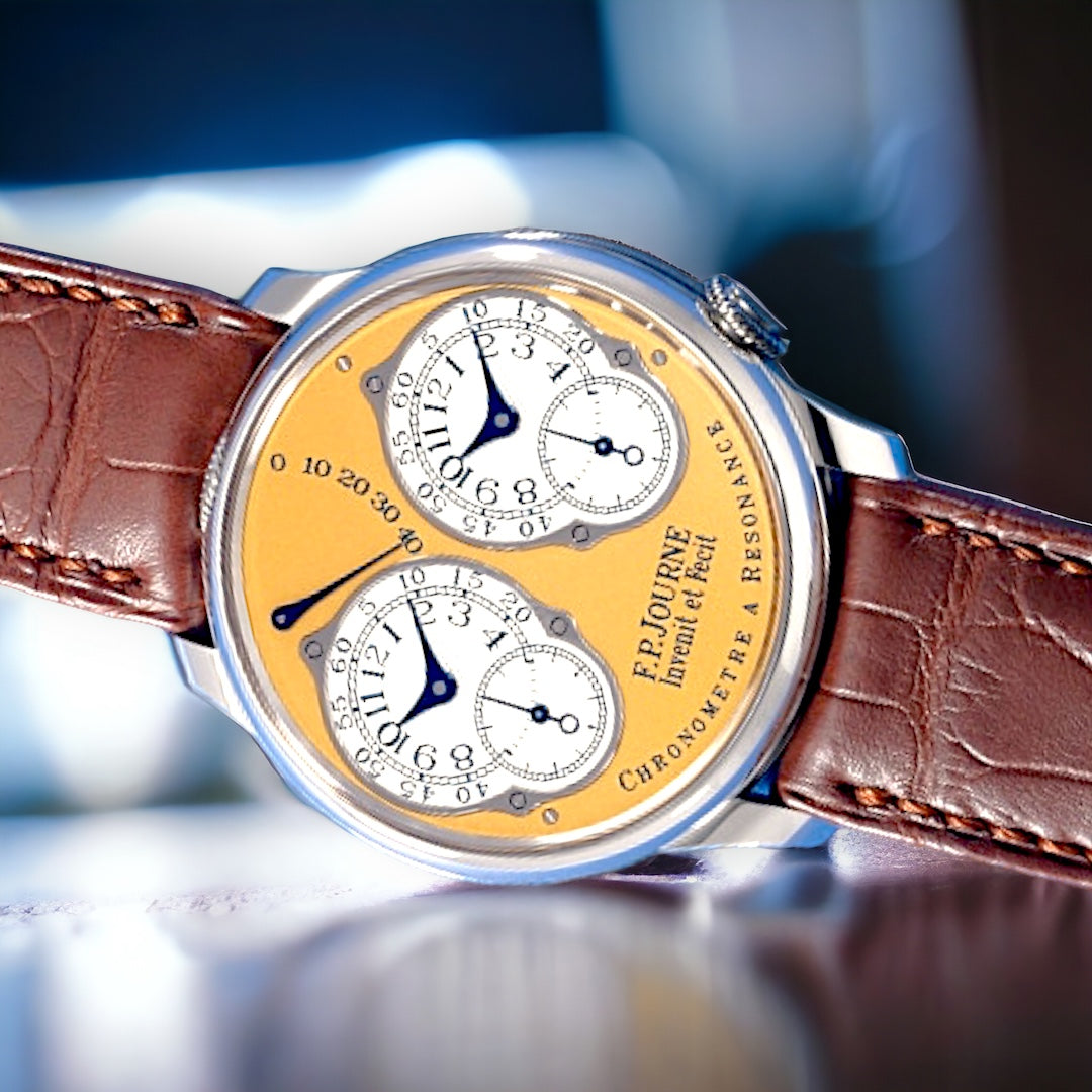 The full set pink gold dual time resonance Chronometer – Corrado Mattarelli