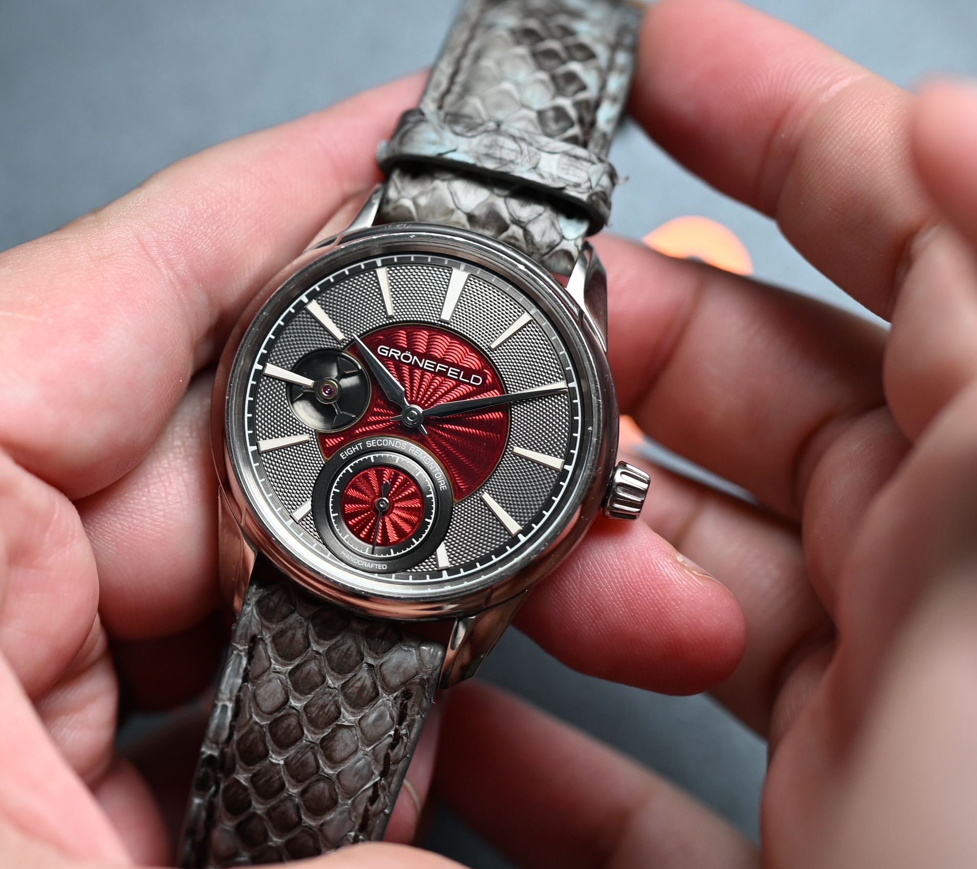1941 Remontoire Kari Voutilainen Red Dial - The Second Hand Club
