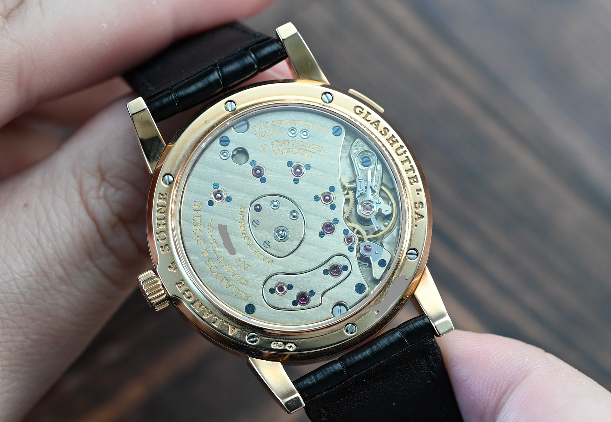 Lange 1 101.032 With Rare Blue Hands