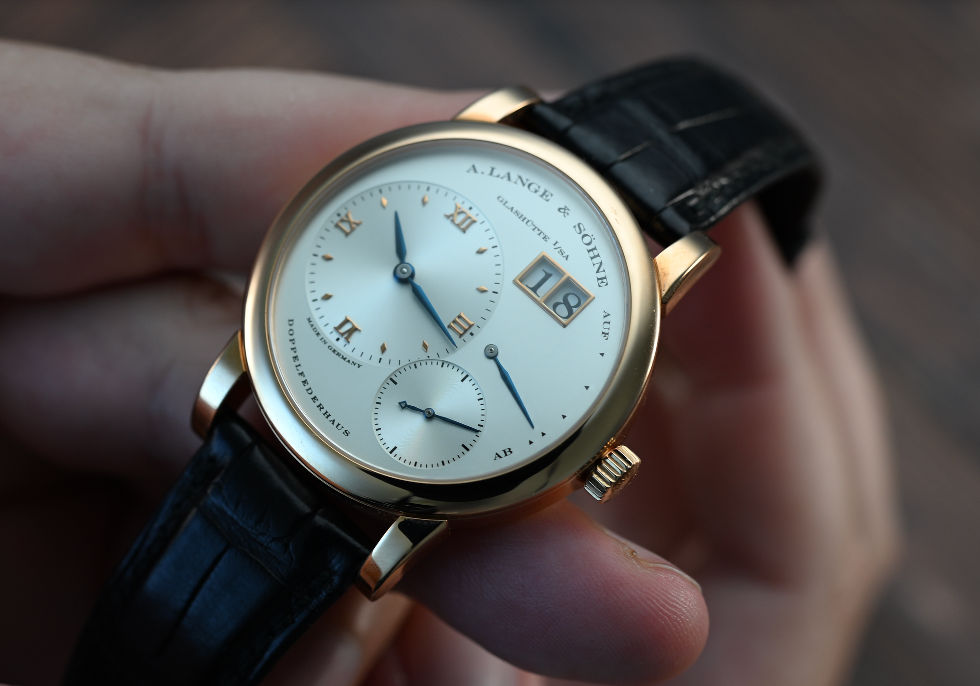 Lange 1 101.032 With Rare Blue Hands