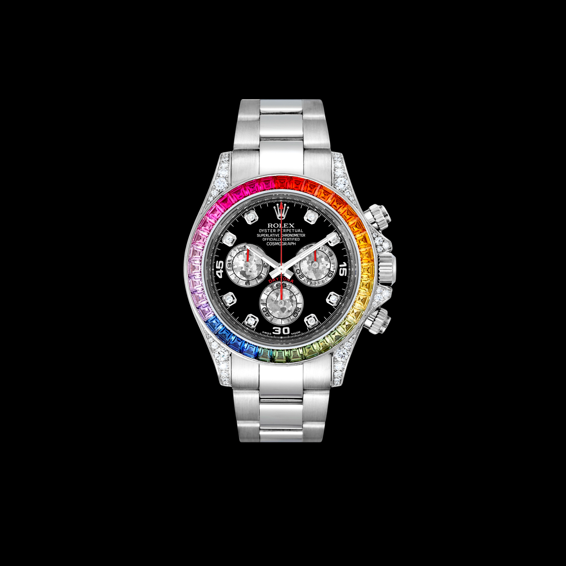 アニマロッタ レインボールーレット Rolex Daytona Rainbow 116599RBOW at The Second Hand Club
