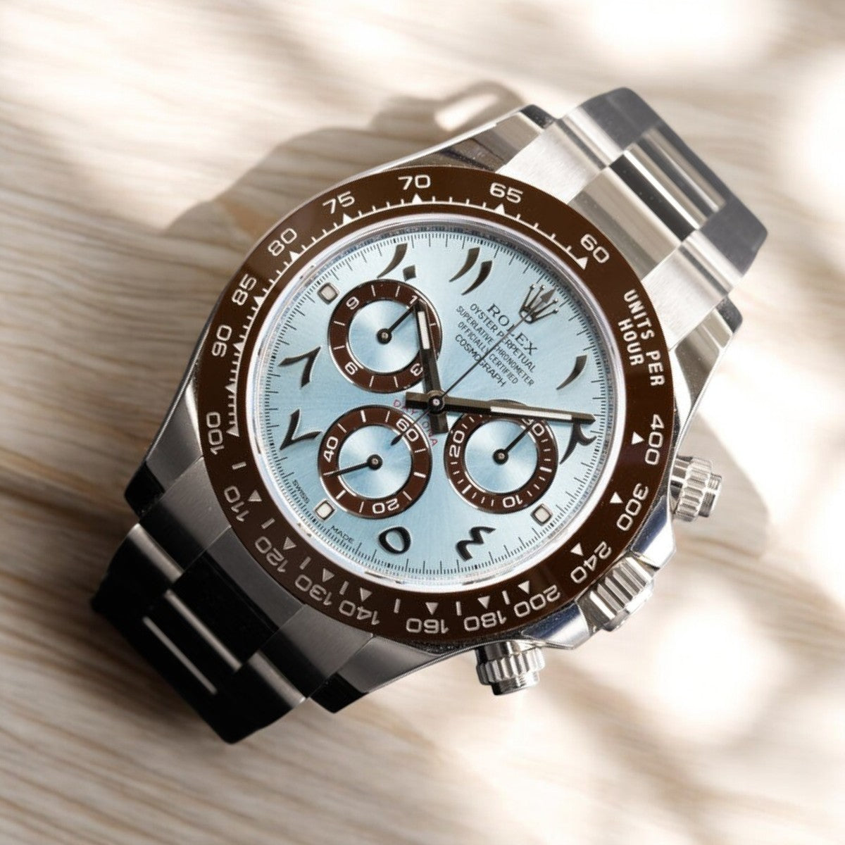 エビナン Daytona 116506 Arabic Dial Platinum | The Second Hand Club