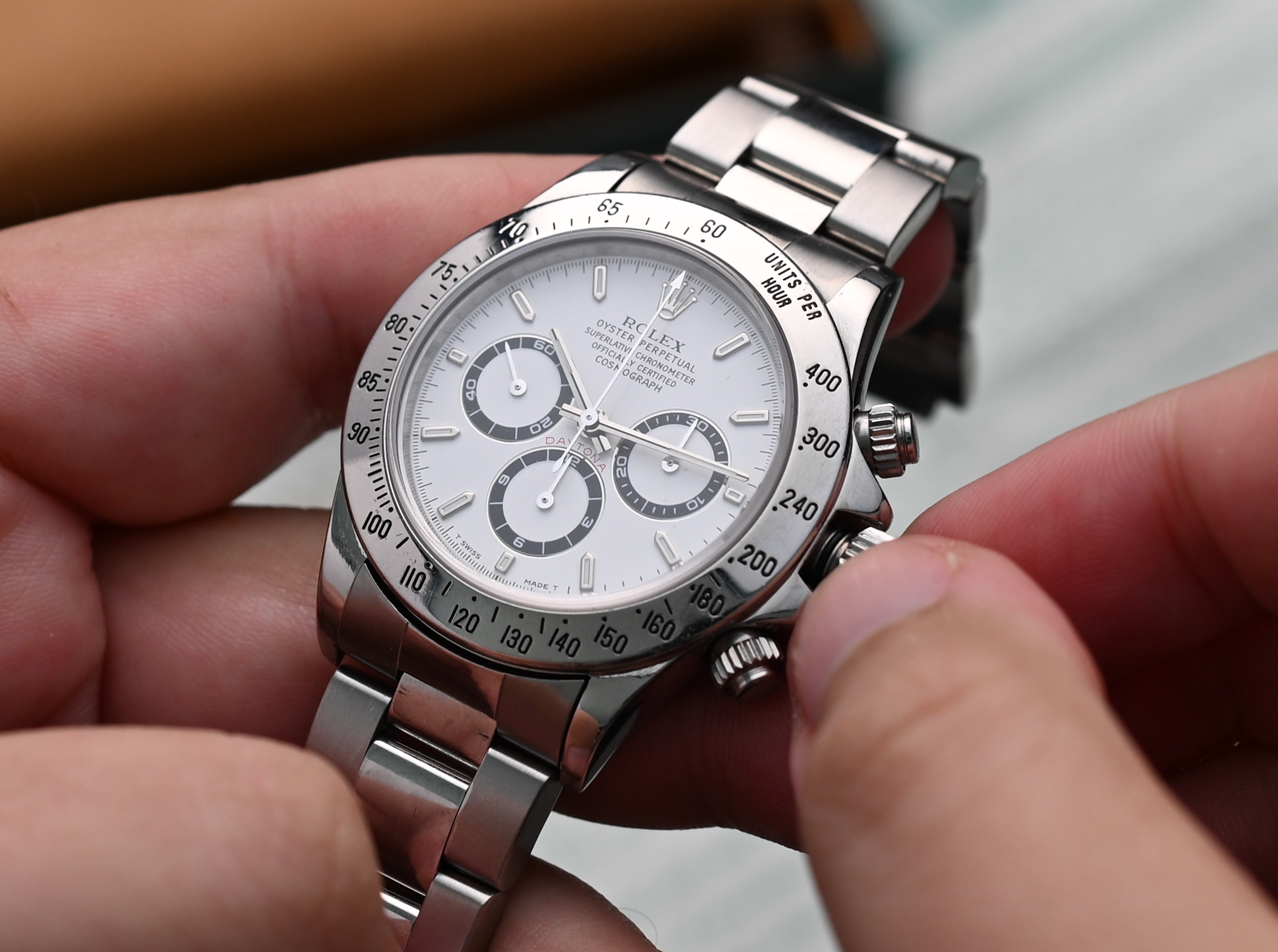RolexDaytona Zenith 16520 White - The Second Hand Club