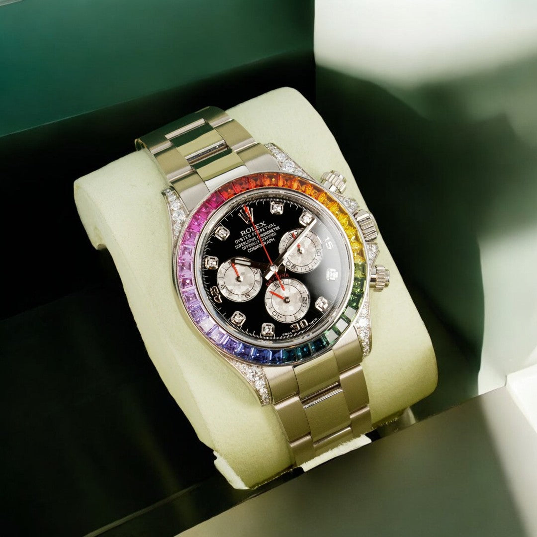 Rolex Daytona Rainbow 116599RBOW at The Second Hand Club