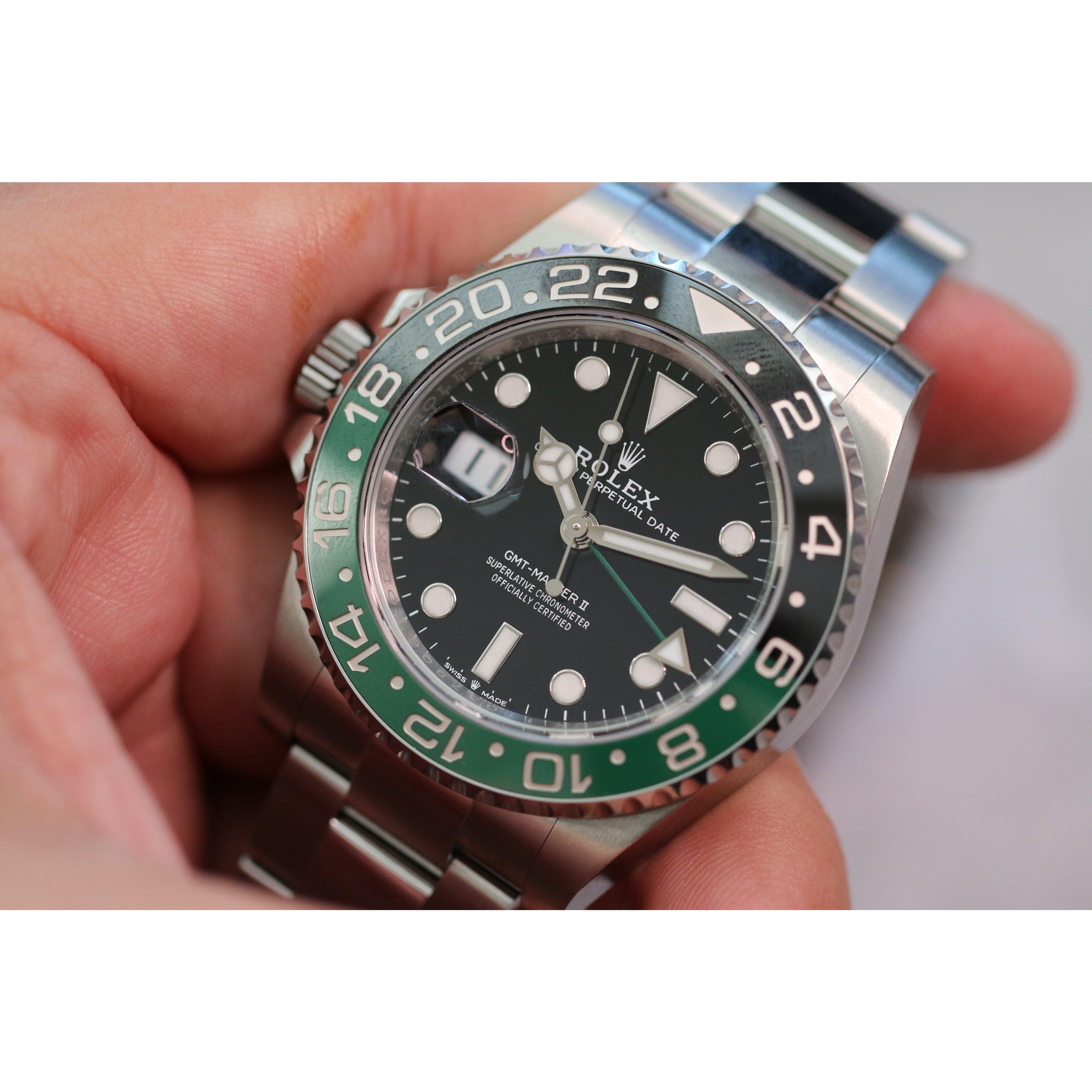 Rolex shop left handed