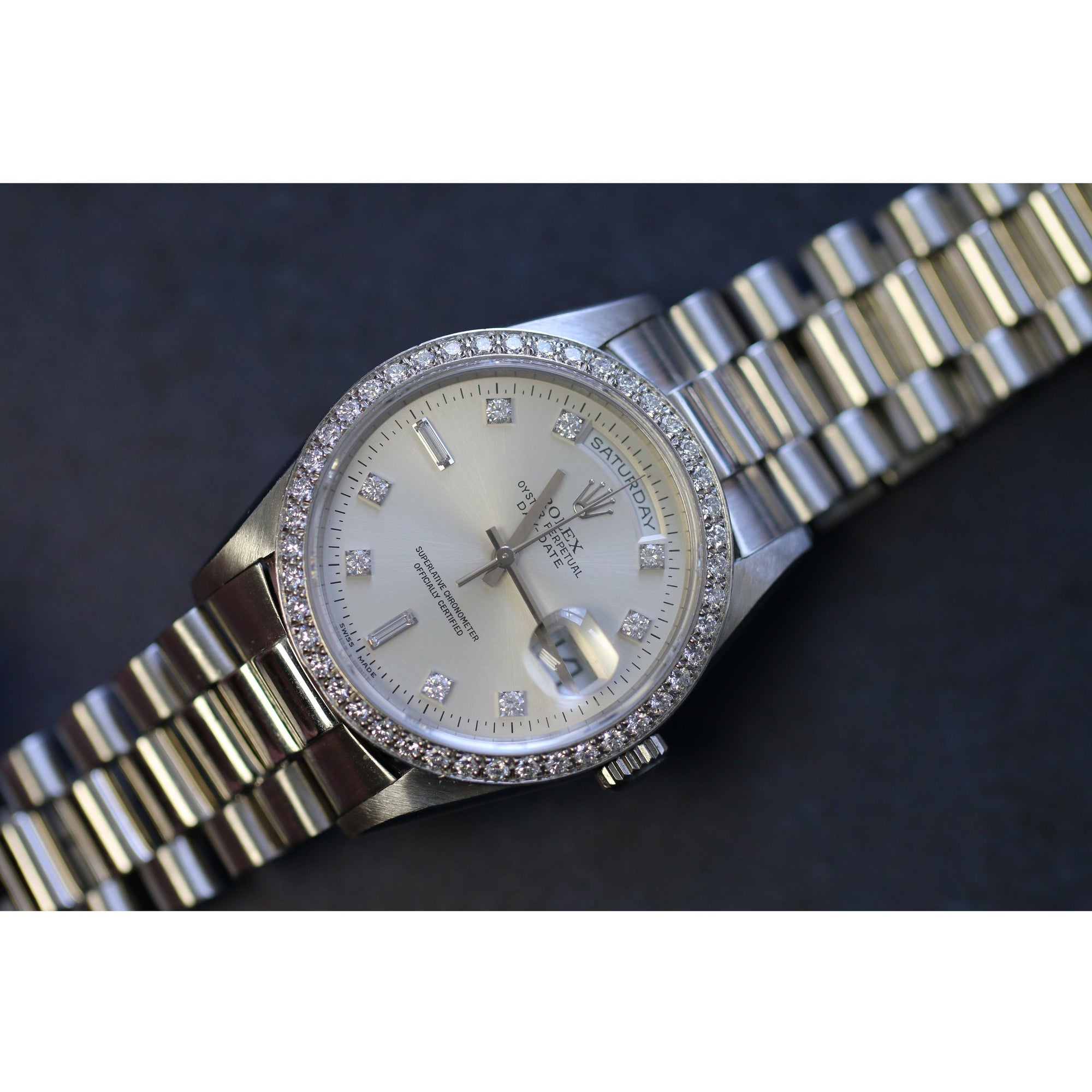 Rolex Day Date 36mm Platinum Ref. 18346 - The Second Hand Club