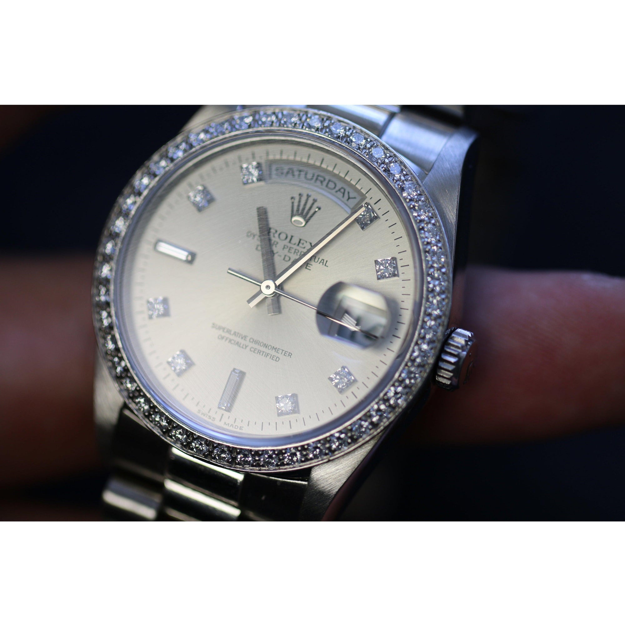 Rolex Day Date 36mm Platinum Ref. 18346 - The Second Hand Club