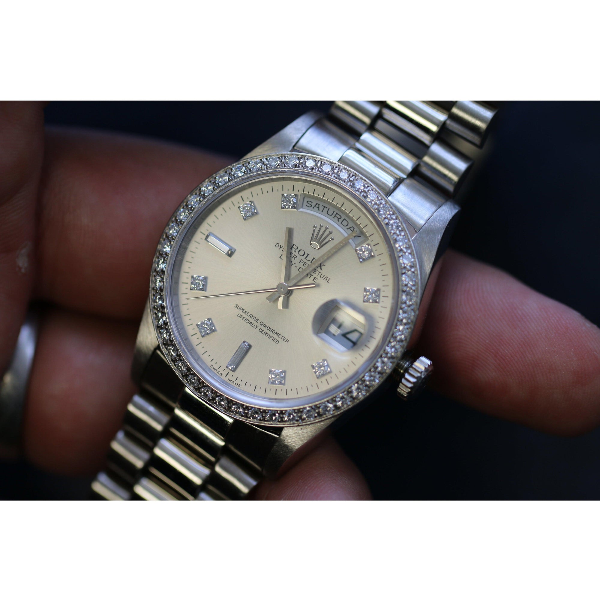 Rolex Day Date 36mm Platinum Ref. 18346 - The Second Hand Club
