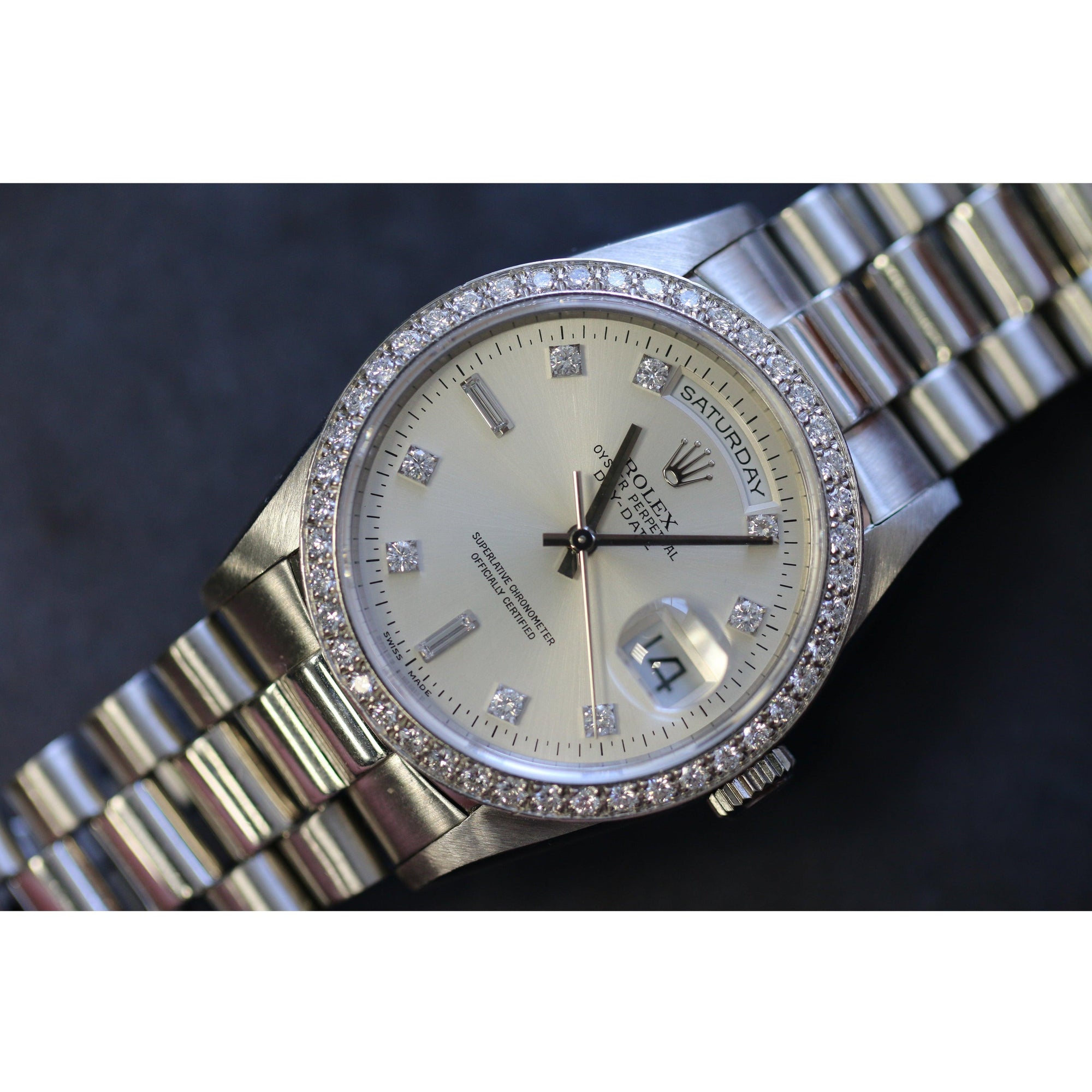 Rolex Day Date 36mm Platinum Ref. 18346 - The Second Hand Club