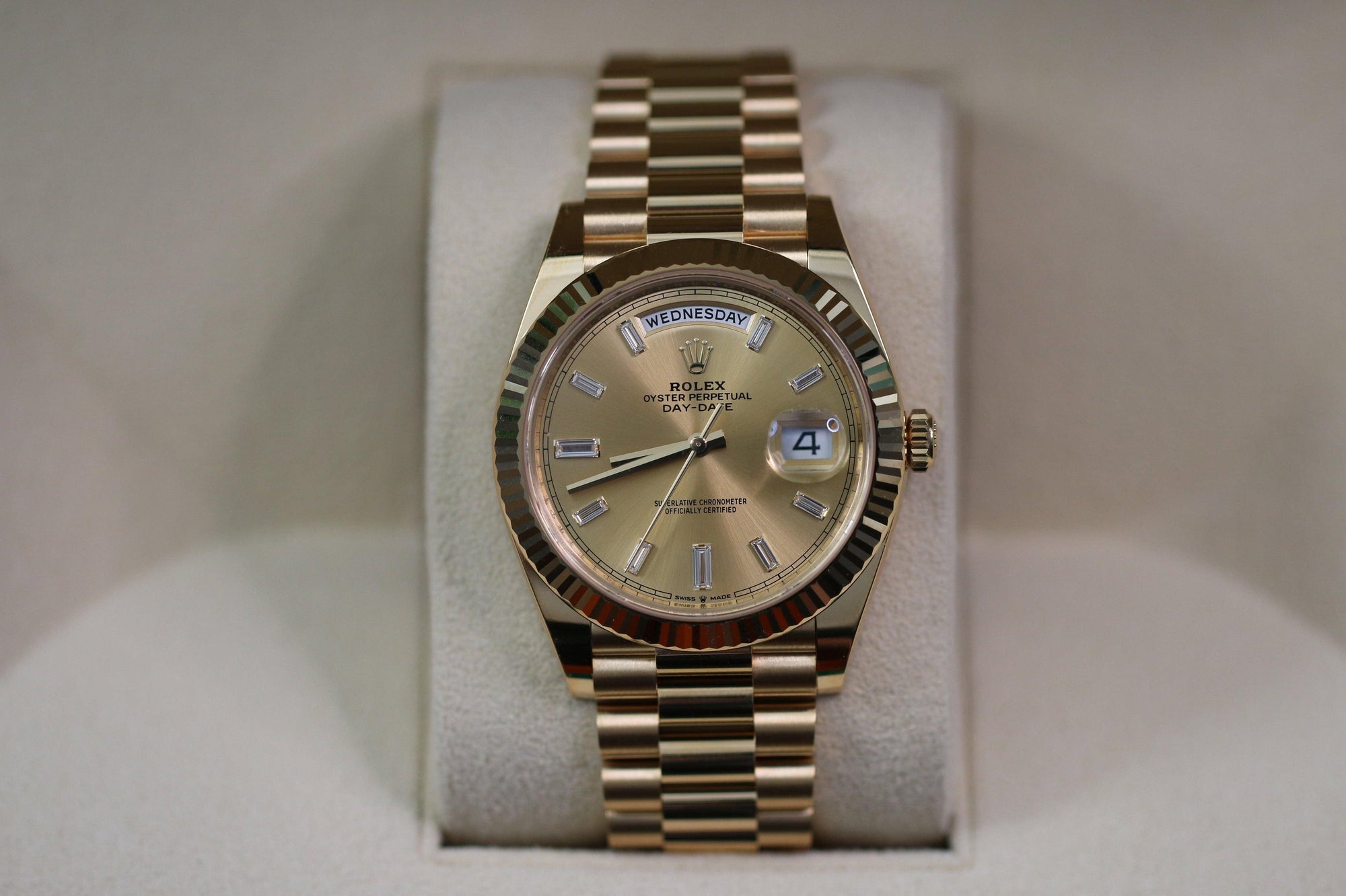 Rolex Day Date 40 Diamond Ref. 228238 - The Second Hand Club